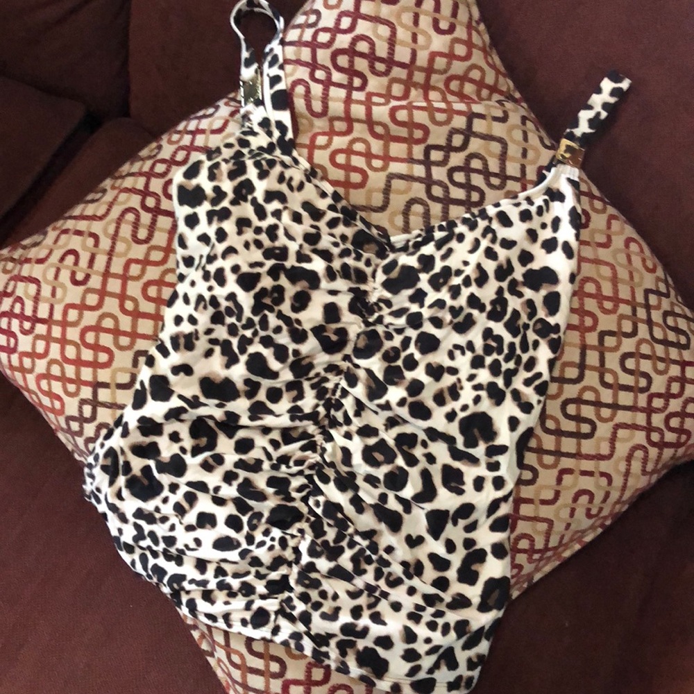 Leopard print tankini